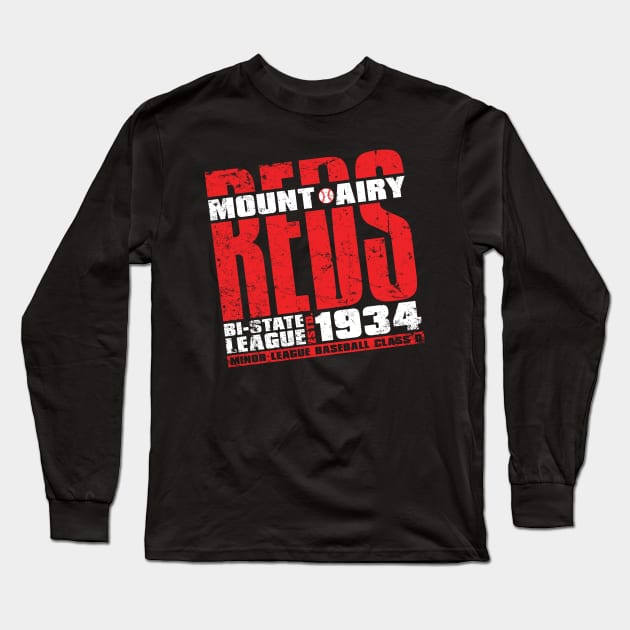 Mount Airy Reds Long Sleeve T-Shirt by MindsparkCreative